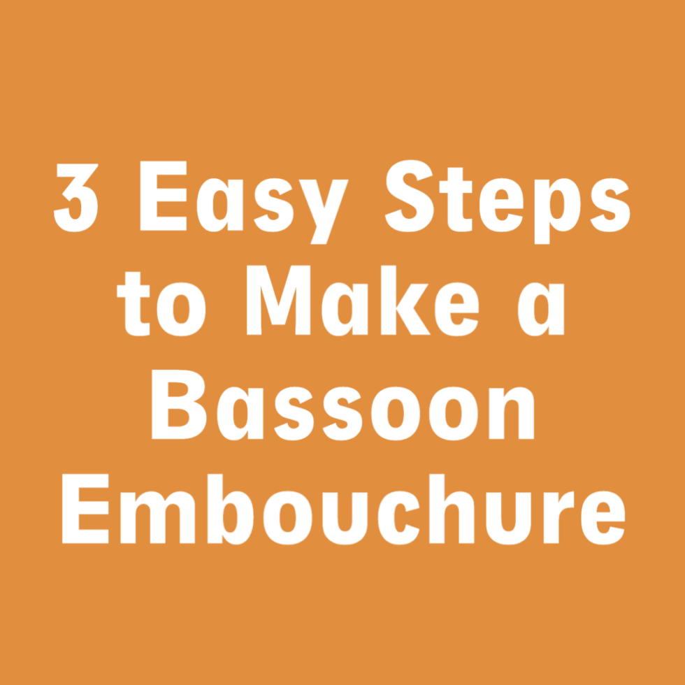3 Easy Steps to Make a Bassoon Embouchure Building a Bassoonist